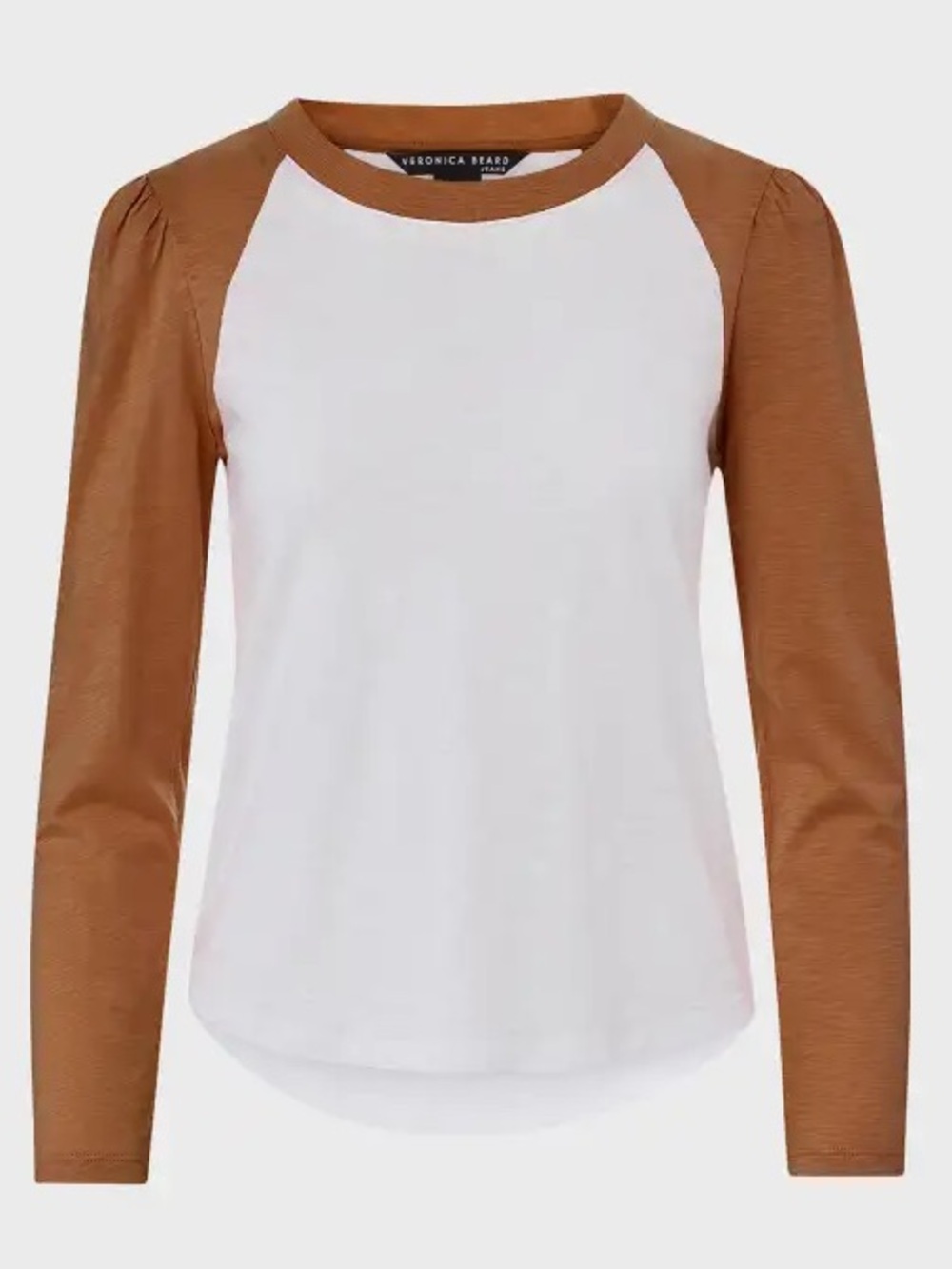 Veronica Beard Mason Cotton Baseball Tee - Picture 2 of 7